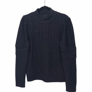 Generation Love Isabella Gray Wool Cashmere Blend Cable Knit Sweater